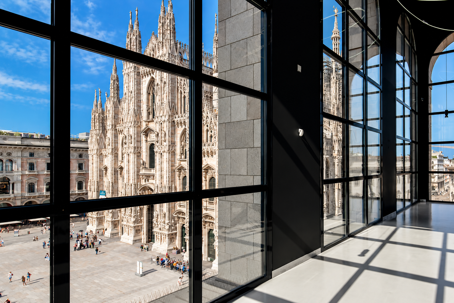 Milan Cathedral in Piazza del Duomo