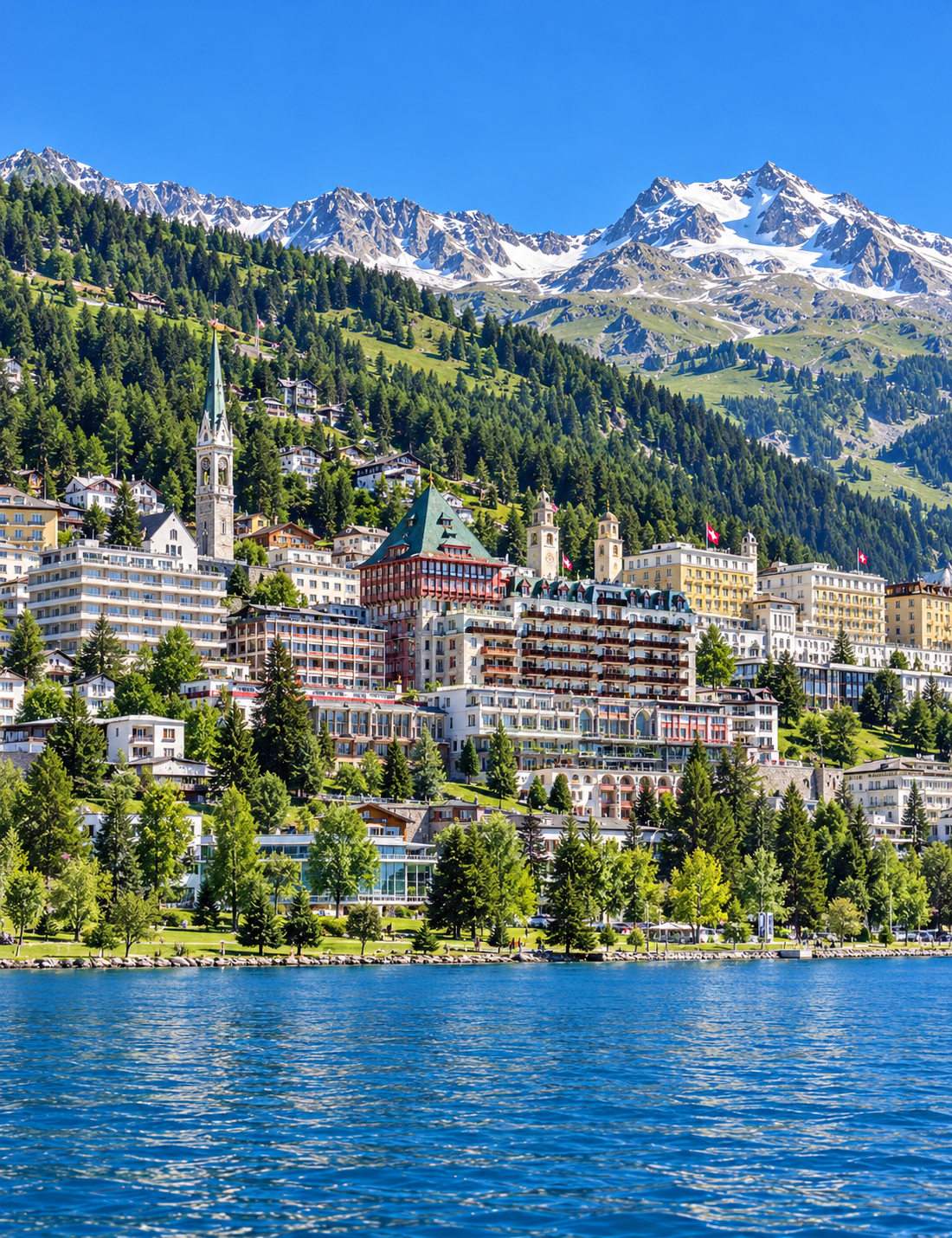 St. Moritz in the Swiss Alps